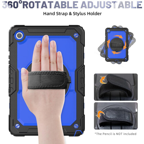 Capa compatível com Samsung Galaxy Tab A9 Plus com protetor de tela e suporte para Apple Pencil, capa para Galaxy Tab A9 Plus de 11 polegadas. 2
