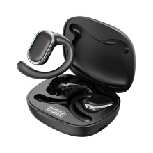 Trådløse Bluetooth-hovedtelefoner med mikrofon, kompatible med telefon, tv, pc, bærbar computer, hængende øretype, stereolyd, trådløst