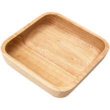 Japanisches quadratisches Bestecktablett, kleine Schüssel, Snackbehälter, Haushalts- und Kinderbesteck aus Holz