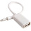 AUX σε USB 3.5mm αρσενικό βύσμα ήχου Aux σε USB 2.0 θηλυκό καλώδιο μετατροπέα Καλώδιο 1