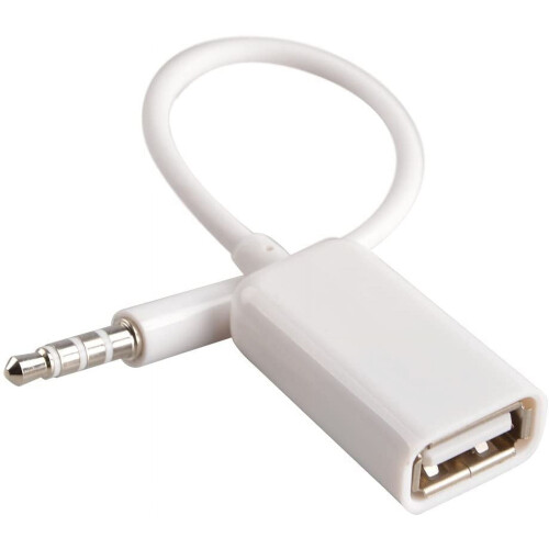 AUX σε USB 3.5mm αρσενικό βύσμα ήχου Aux σε USB 2.0 θηλυκό καλώδιο μετατροπέα Καλώδιο