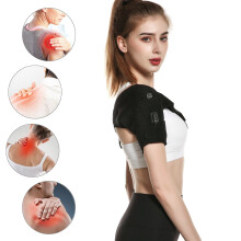 Schulterbandage zur Schmerzlinderung, verstellbare elektrische USB-Heizbandage, kompatibel mit Physiotherapie, Rotatorenmanschettenverletzungen und