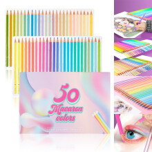 FUYGRCJ50 Ensiluokkaiset värikynät aikuisille, Artist Soft -sarjan lyijykynät eloisilla väreillä
