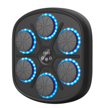Music Boxing Machine with LED Lights, Bluetooth, 9 Speed Modes & Counting Mode, Electronic Boxing Machine for Kids/Adults, Music Boxing for Home & Gy