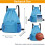 BAOWUABJ Drawstring Bags String Backpack Large Waterproof Sports Backpack f 2