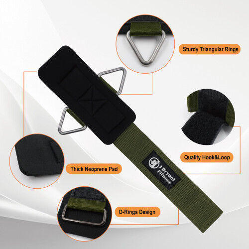 J Bryant Neoprene Padded Wrist Straps with Adjustable Triangular Hook&Loop and Secure Cuff Design for Cable Machines Workouts Strength Training (M) 2