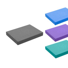 Fitness Mad Pilates Head Block, 25mm x 150mm x 205mm, Eco Friendly Yoga Block, High Density EVA Non Slip Block for Pilates, Yoga and Home Workouts (C