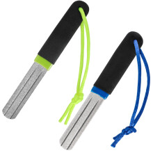 HaoHanEup VGroove Dart Sharpener 2Pcs Precision Double Sided Diamond Grinding File Portable Hook Sharpener With Handle Compact Slim Design Rapid Sha