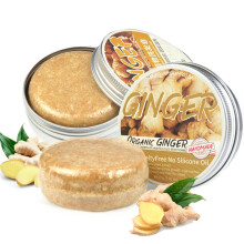 Ginger Shampoo Bar for Hair Growth, Organic Solid Formula Boosts Volume and Strength, 2 Pcs