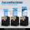 Loading Water Cooler Dispenser Hot and Cold with Automatic Temperature Control for Home Office Brown and Black 3