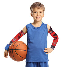 New Arm Sleeves for Kids 1Pair Elastic Ice Sleeves for Childs Sun Protection Cooling Sleeves Youth Sport compression Sleeves