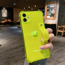 Telefoncovers Blødt Håndledsrem Til Kompatibel med Iphone11 12 13 14Pro Max Stativ Transparent Bumper Cover