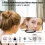 Jacenvly Black Tech Dual USB Charging Mirror Clock, 6.5" LED Display, Digital Alarm Clock with Creative Design, Compatible with USB Devices 6
