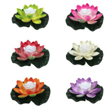 Feiona-Lotus LED Light Floating Flameless LED Candles Light Colorful Changed Floating Light Wishing Light