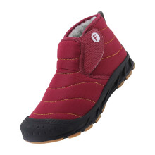 Waterproof Winter Boots for Men and Women Warm Fur Lined Non Slip Hiking Snow Boots Wine Red 7 UK