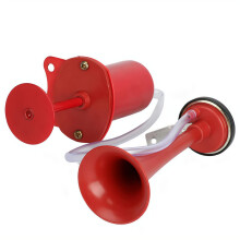 Bike Horn 120dB Ultra Loud Metal Air Horn for Bicycle or Motorcycle Handlebar Red