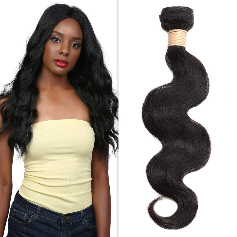 Unisex Brazilian Body Wave Bundles 100% Virgin Remy Human Hair Extensions 7A Unprocessed Natural Color