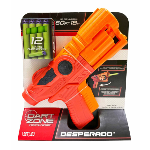 Foam Dart Blaster, Auto-Advance Barrel, 12 Darts Included