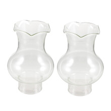 2 Pack 3cm Oil Lamp Chimney Glass Shades Replacement for Vintage Kerosene Lanterns
