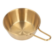 Stainless Steel Ramen Bowl with HeatResistant Handle, 304 Soup Bowl for Camping and Outdoor Dining
