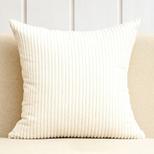 WOCACHI 20" X 20" Modern Contemporary Transitional Navy Blue Striped Polyester Throw Pillow ( 2 Count)