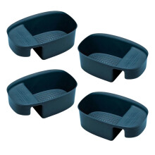 4Pcs Sink Drain Strainer Basket Kitchen Sink Hanging Basket Reusable Plastic Drain Basket Sink Basket