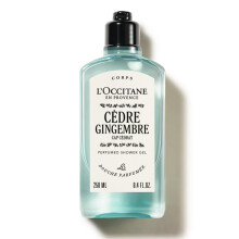 L'OCCITANE C?dre Gingembre (Formerly Cap Cedrat) Shower Gel 250ml, Refreshing Cedarwood & Ginger Body Wash for Men, Premium & Clean Beauty for All