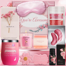 Pearshek Pamper Gifts for Women, Unique Birthday Gift Set for Her, Bath Sets Relaxation Spa, Get Well Soon Self Care Package for Mum, Sister, Friend,