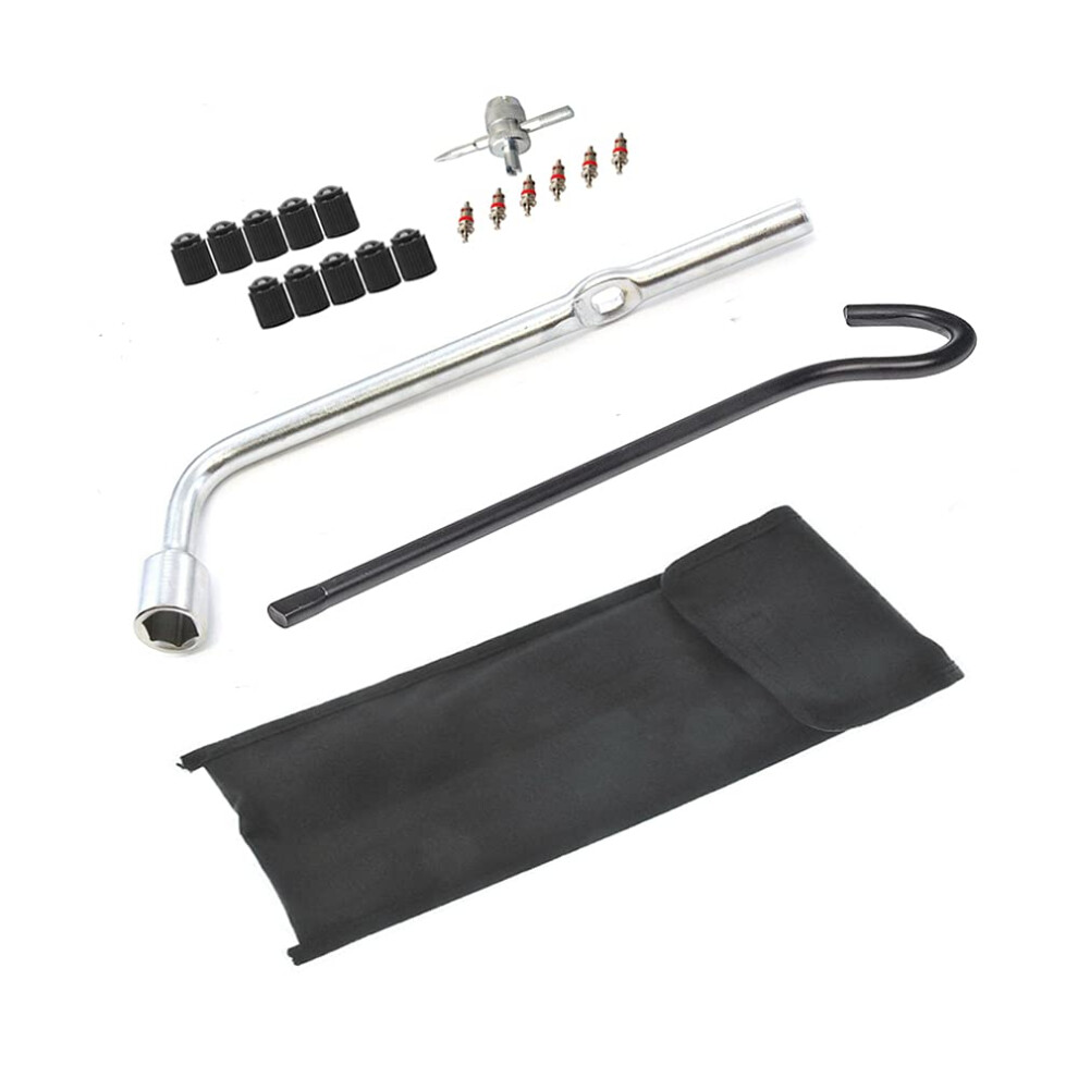 Dr.roc Compatible With Spare Tire Tool Kit With Tire Jack Handle And Wheel Lug Wrench Honda Accord Civic Cr-V Element Odessey Pilot And Acura Ilx Rdx 764880721478