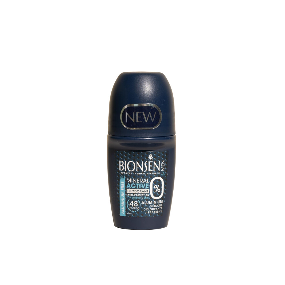 Bionsen Mineral Active Men Roll-On; Japanese Minerals; 48 Hrs Protection; 50 Ml