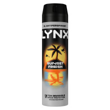 Lynx XL Sunset Fresh Antiperspirant With Mango and Mandarin Scent Long Lasting Fragrance with 72 Hours Invisible Sweat Protection Deodorant Spray for