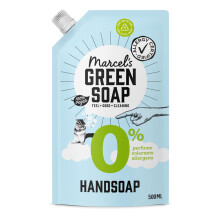Marcel's Green Soap - Hand Soap 0% Refill - Hand Wash Refill Pack - Handwash Dispenser Refill - Vegan - 97% Biodegradable - 500ml