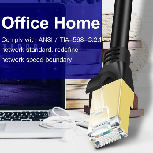 Καλώδιο δικτύου Kiplyki Cat8 χονδρικής 40Gbps 8.1 Standard υψηλής ταχύτητας Gigabit Ethernet LAN Patch 2