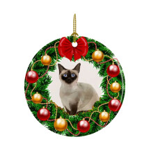 Christmas Decorations Indoor Outdoor, Orange Sphynx Siamese British Shorthair Ornament, Xmas Clearance - Deals of the Day!