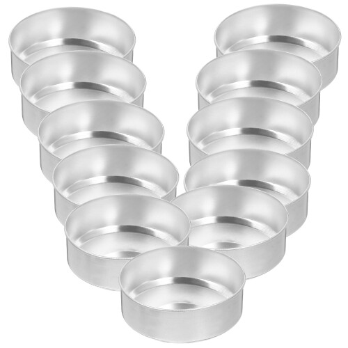 Eease Tea Light Cups - 200pcs Empty Tin Containers for DIY Candles 1