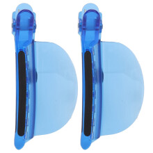 Hair Sectioning Clips 2PCS Blue, Heat Resistant Secure Hold Design for Hair Coloring and Wig Extension