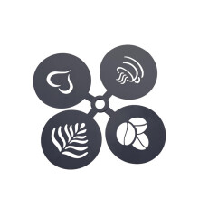 Reusable Coffee Stencils Set Stainless Steel Latte Art Templates for Cake and Cookie Decorating