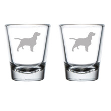 Set of 2 Shot Glasses 1.75oz Shot Glass Springer Spaniel