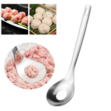 Miayilima Edelstahl-Reis- und Fleischklößchenlöffel, Fleischbällchen-Formlöffel, Küchenhelfer, handgefertigte Fleischbällchen,