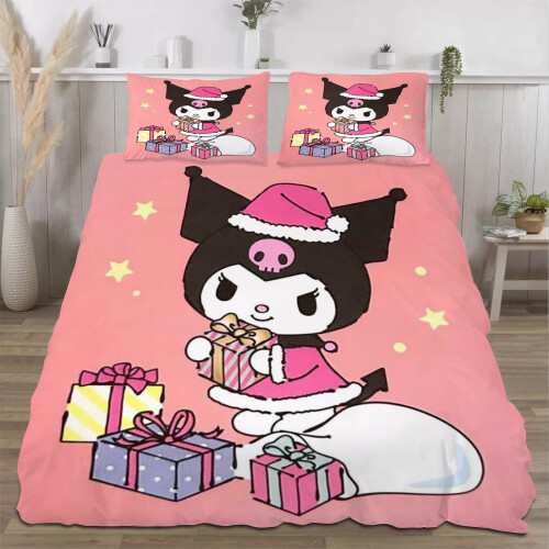Σετ παπλωμάτων Kuromi για αγόρια, κορίτσια, παιδιά και ενήλικες, σετ 2