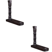 Set of 2 Display Stand Display Shelf Storage Shelf Flute Stand Flute Holder Incense Holder Wind Instrument Holder