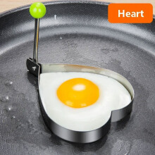 5-stijl roestvrijstalen eier- en pannenkoekvormer, keukenaccessoire, gadget, ringen, omeletvorm, bakvorm voor eieren, kookgereedschap