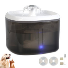 Pet Fountain, Automatic Dog Water Fountain Cat Water Dispenser with Replacement Filters for Cats, Dogs, Multiple Pets