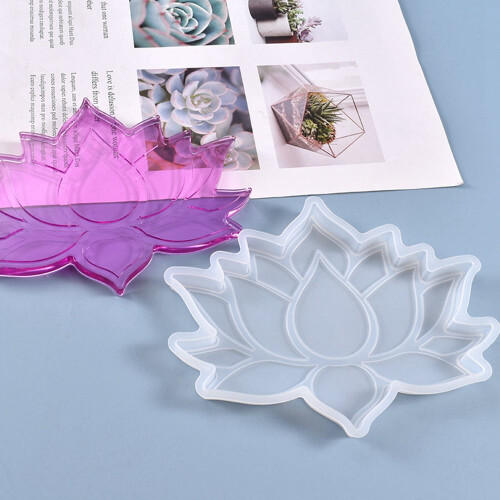 1 τεμάχιο Lotus Cup Mat Καλούπια σιλικόνης Καλούπια χύτευσης ρητίνης Ρητίνη UV &