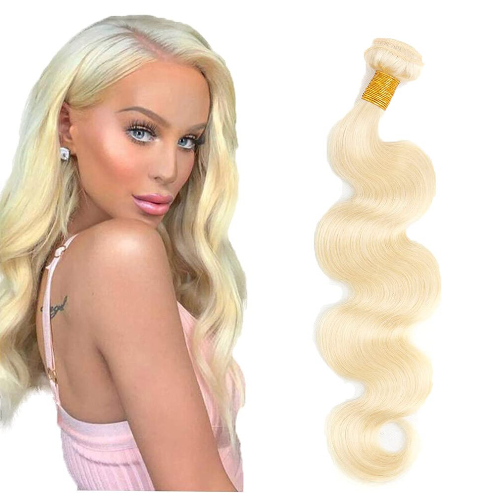 Unisex 613 Honey Blonde Human Hair Bundles 30 Inch Body Wave Brazilian Virgin Remy Hair Extensions