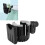 Supporto per biberon e telefono 2-in-1 nero e grigio | Plastica ABS 1