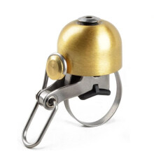 Bike Bell Classic Golden Brass Bicycle Bell with Clear Loud Ring for Mountain and Road Handlebars