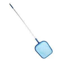 Pool Skimmer Net with Telescopic Pole Heavy Duty Aluminum Leaf Rake for Fast Pool Cleaning