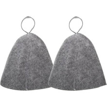 pcs sauna hats in felt, swimming cap, head cover, absorbent sauna cap Compatible with sauna, shower, bathroom, steam room A 2pcs
