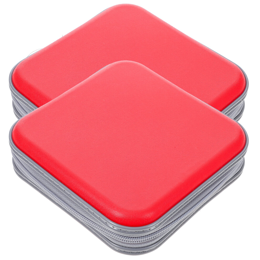 2Pcs Cd Case Dvd Organizer Cd Holder Storage Case 40 Slots Lightweight Cd Wallet 9482828942426